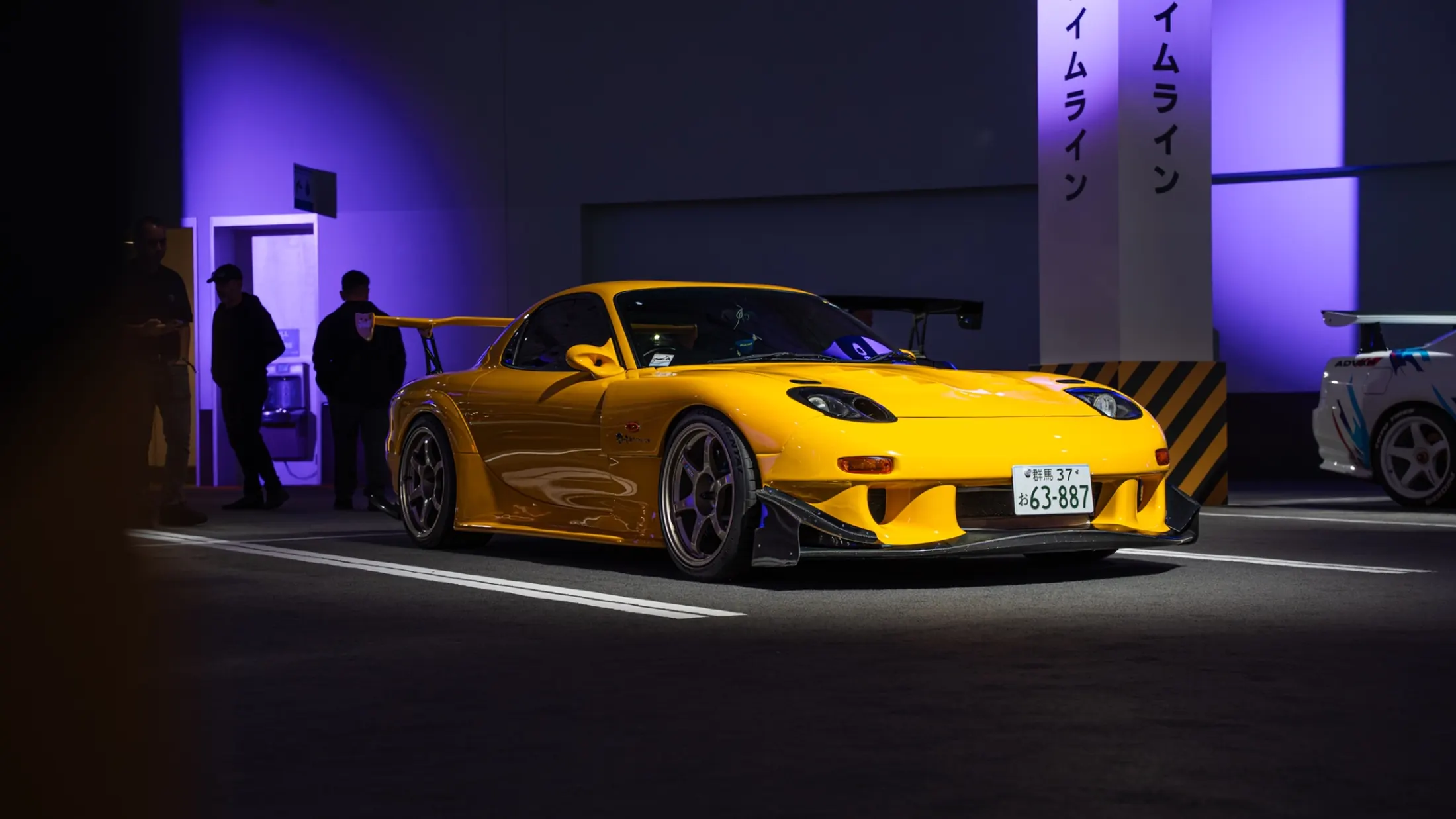 FD / 雨 — FD3S RX-7, Gunma plate