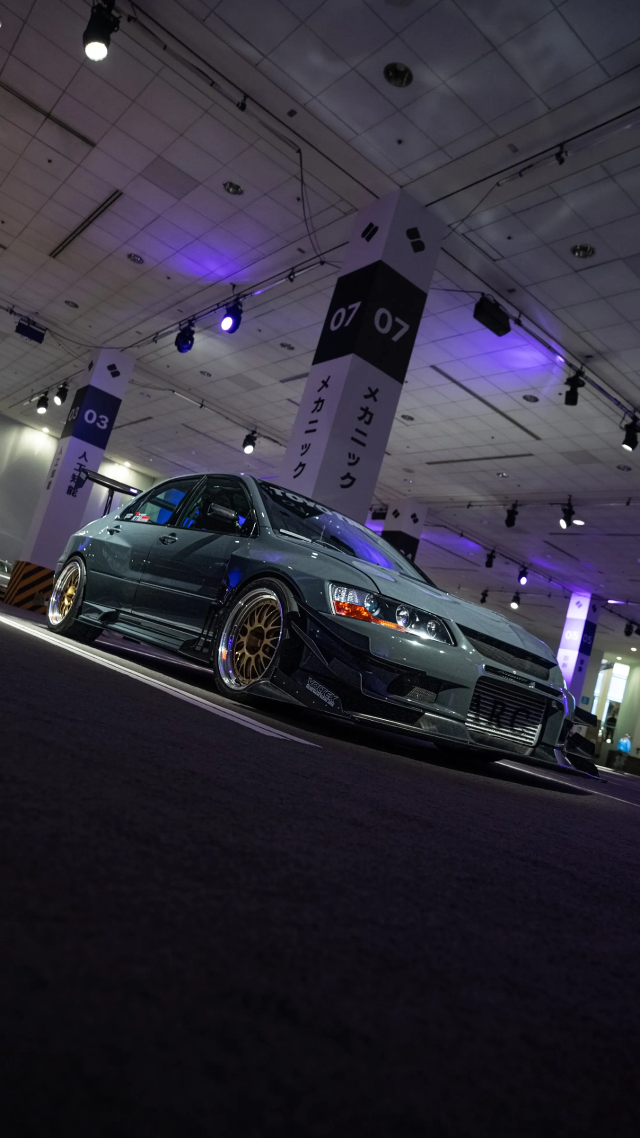 Mechanic / メカニック — Evo IX, BBS on asphalt
