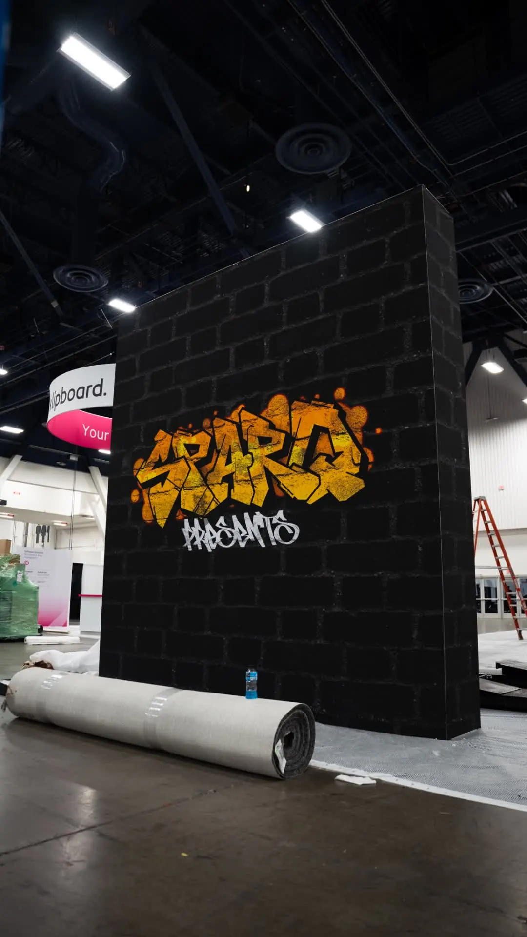 SPARQ Presents — Graffiti on the back wall, build day